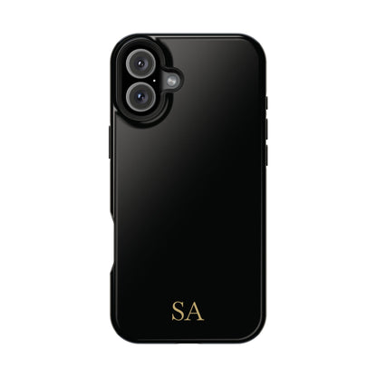 Personalized magnetic phone case for men, iPhone 16 Plus, glossy finish