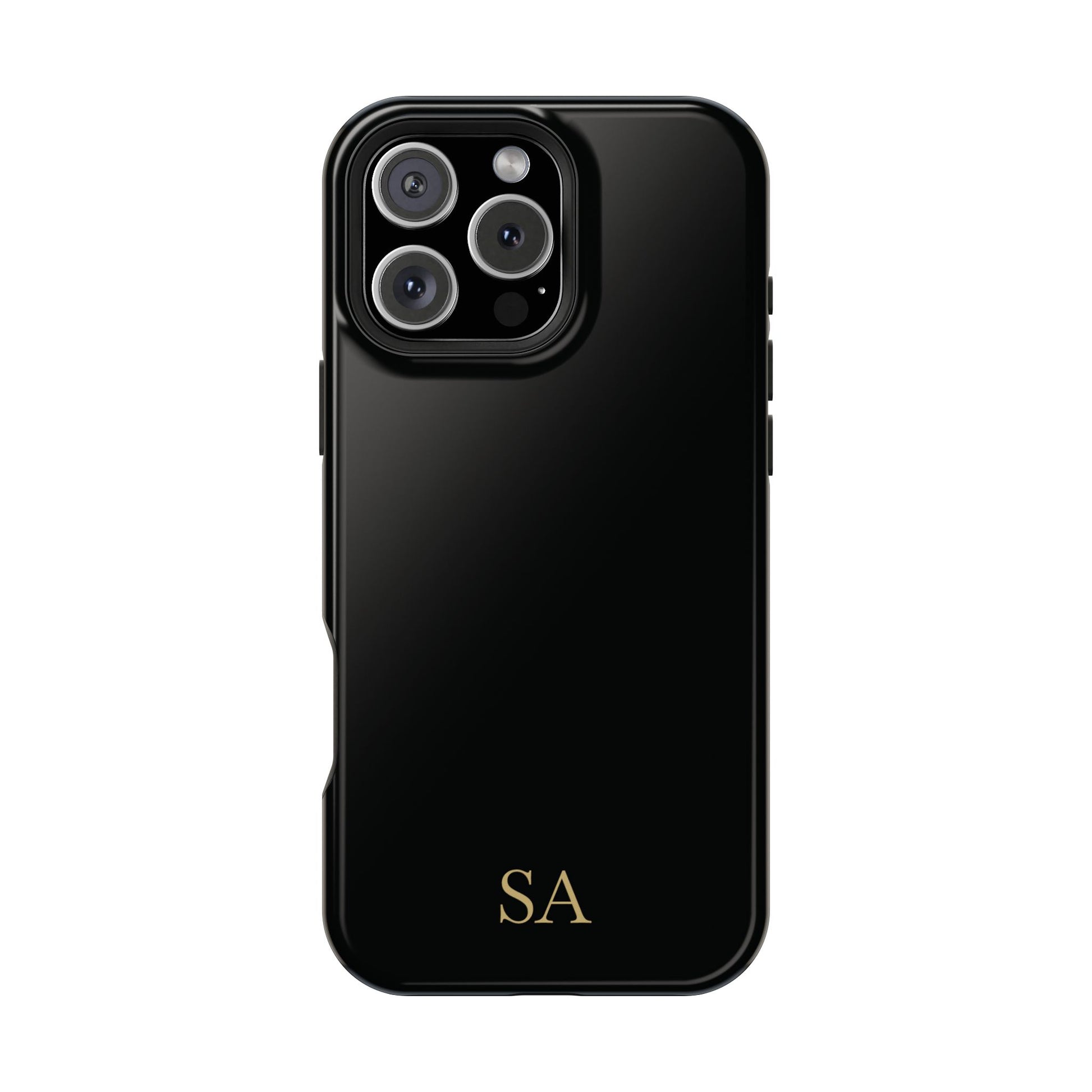 Personalized magnetic phone case for men, iPhone 16 Pro Max, glossy finish