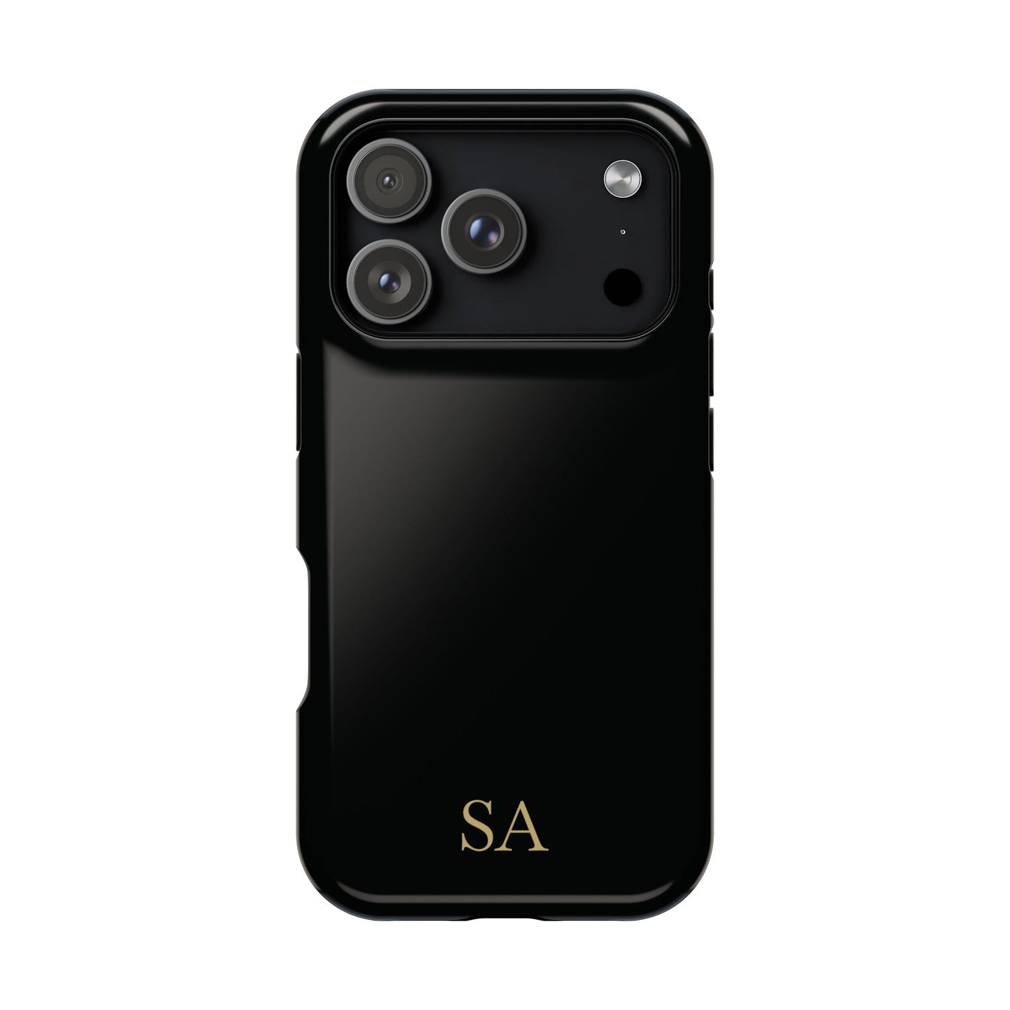 Personalized magnetic phone case for men, iPhone 17 Pro, glossy finish