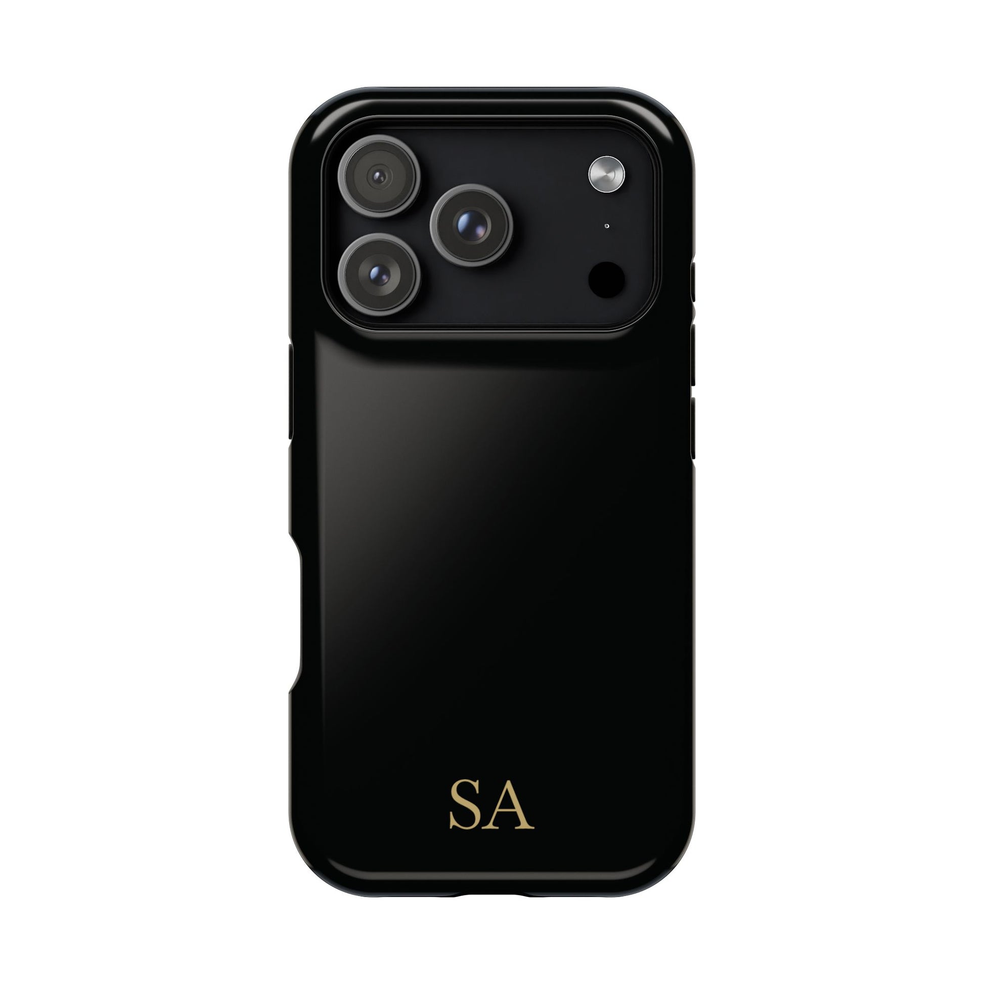 Personalized magnetic phone case for men, iPhone 17 Pro, glossy finish