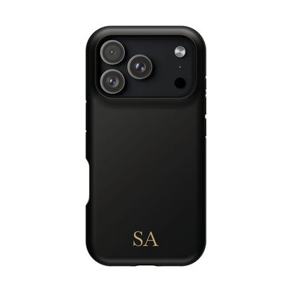 Personalized magnetic phone case for men, iPhone 17 Pro, matte finish