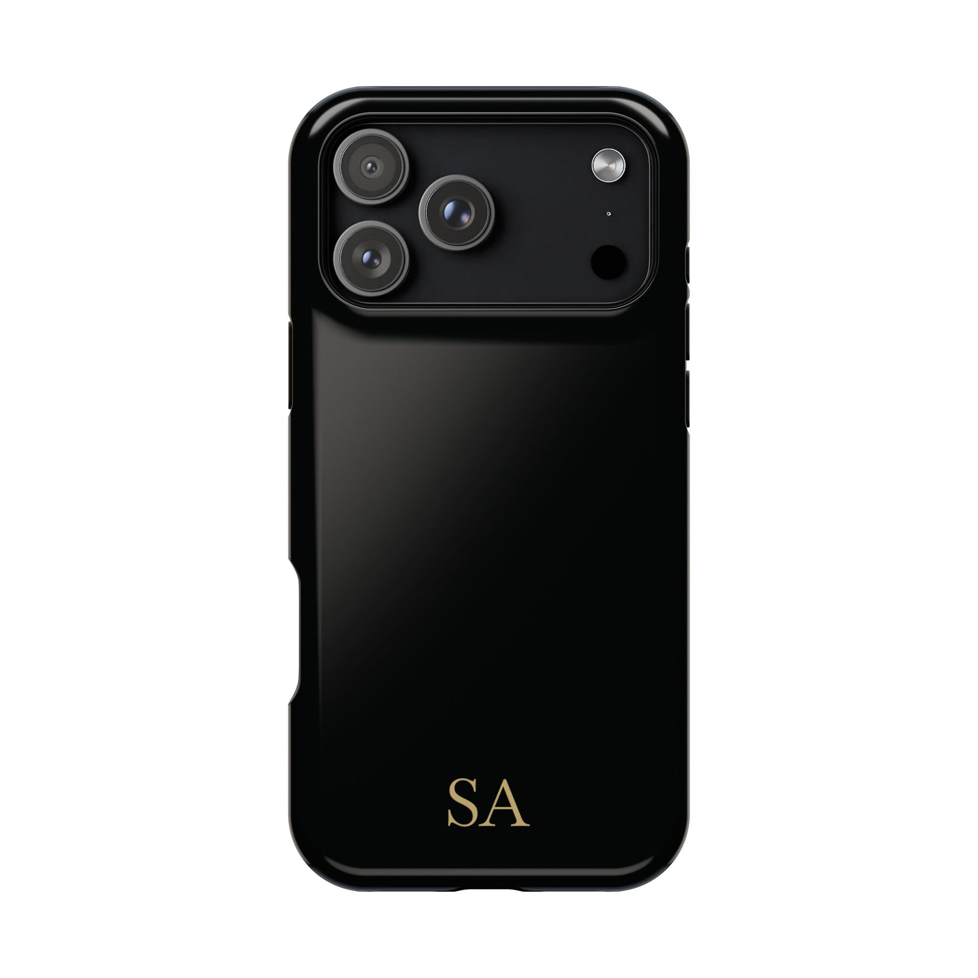 Personalized magnetic phone case for men, iPhone 17 Pro Max, glossy finish