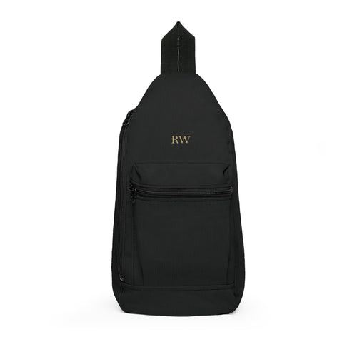 Personalized sling bag for men in crossbody style with custom all-over print