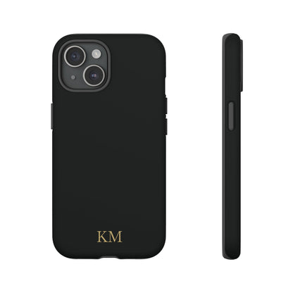 Personalized tough phone case for men, iPhone 15, matte finish