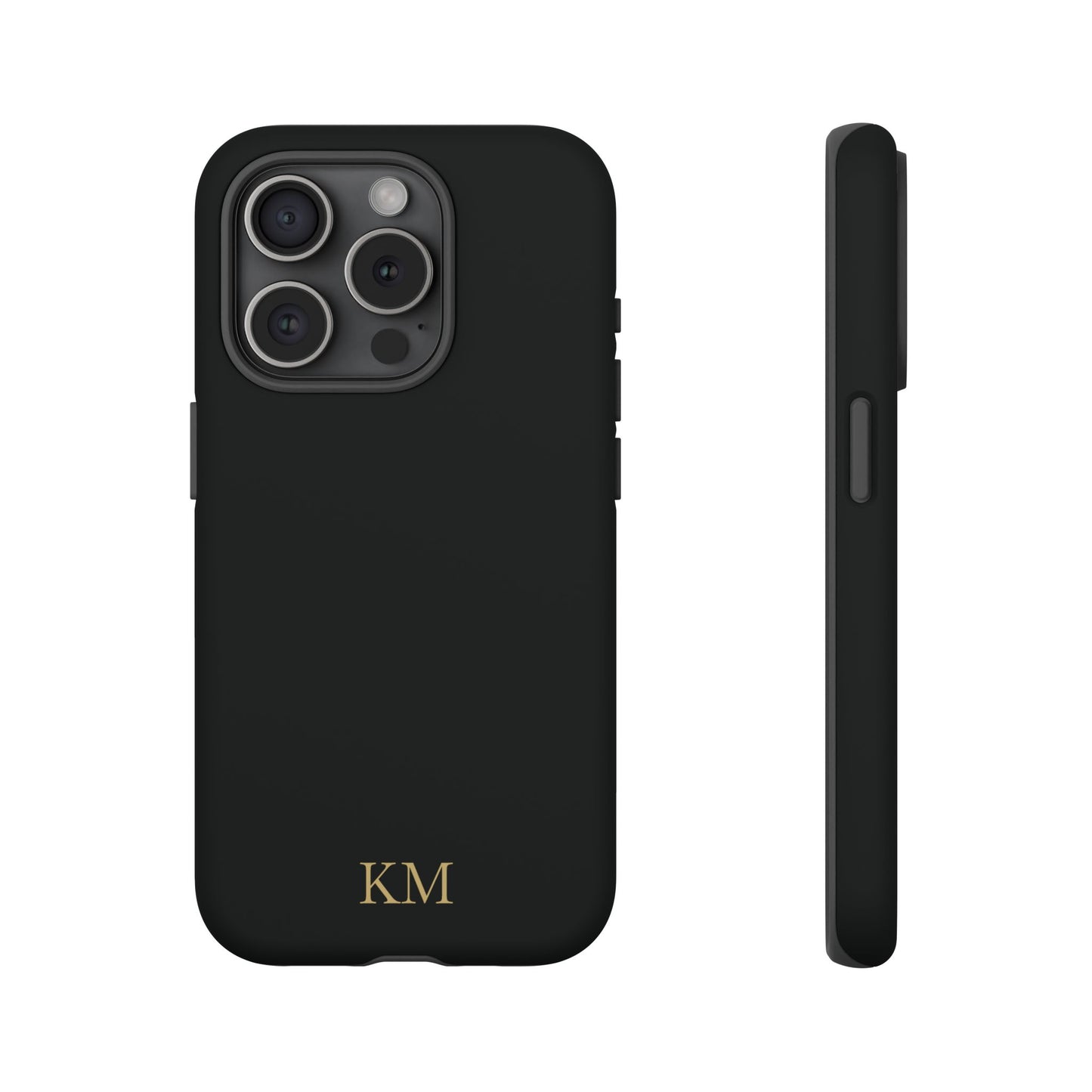 Personalized tough phone case for men, iPhone 15 Pro, matte finish