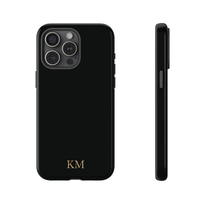 Personalized tough phone case for men, iPhone 15 Pro Max, glossy finish