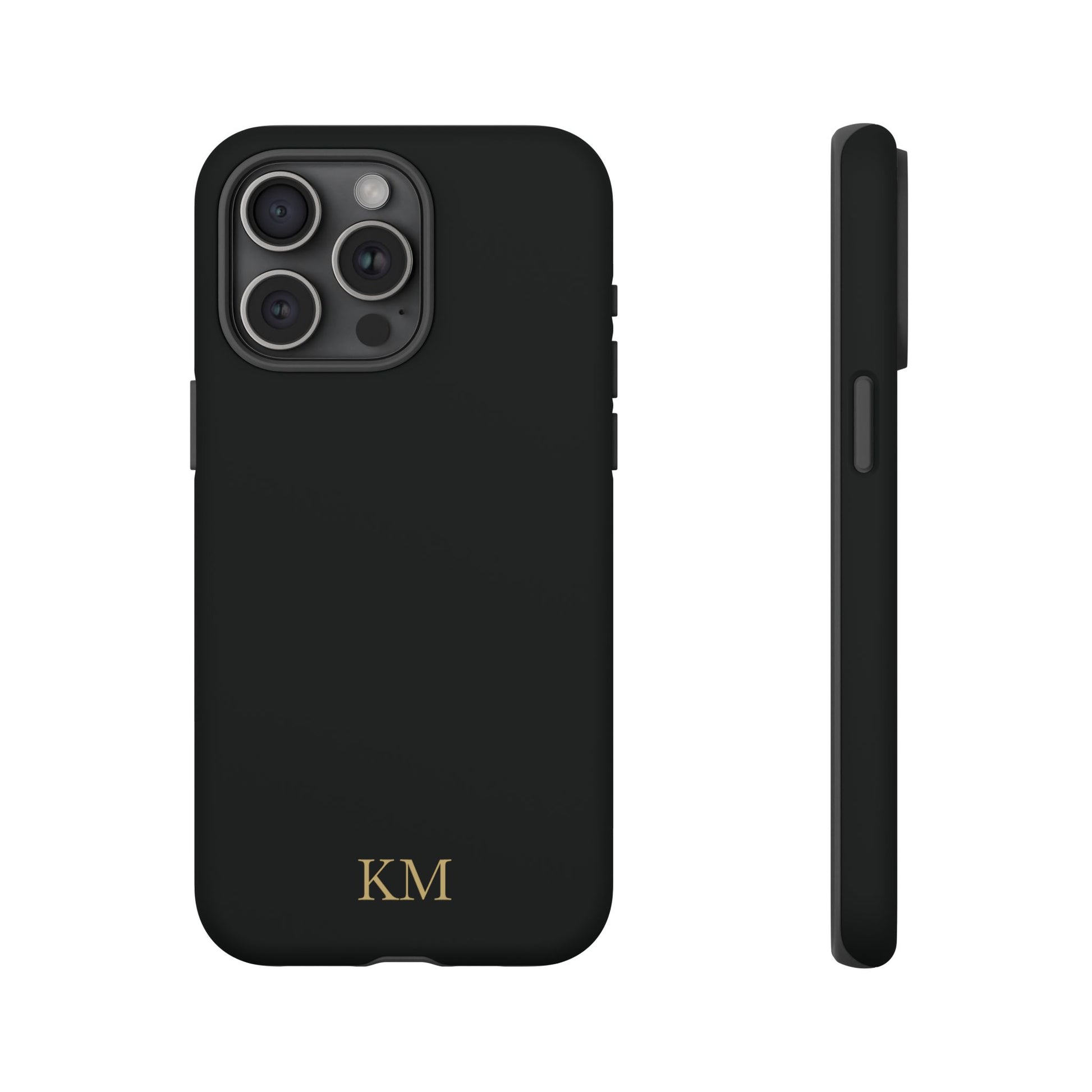 Personalized tough phone case for men, iPhone 15 Pro Max, matte finish