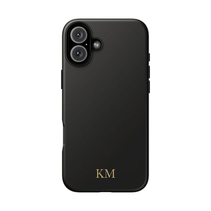 Personalized tough phone case for men, iPhone 16 Plus, matte finish