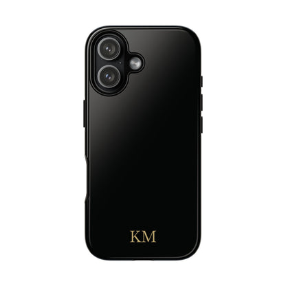 Personalized tough phone case for men, iPhone 17, glossy finish