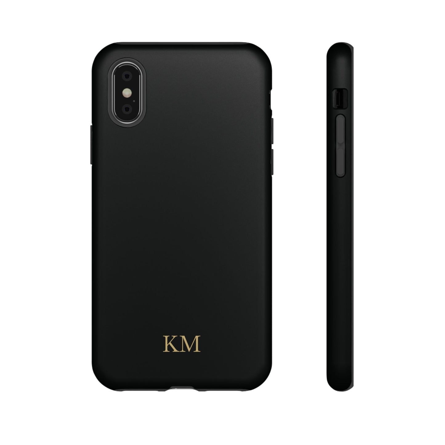 Personalized tough phone case for men, iPhone X, matte finish