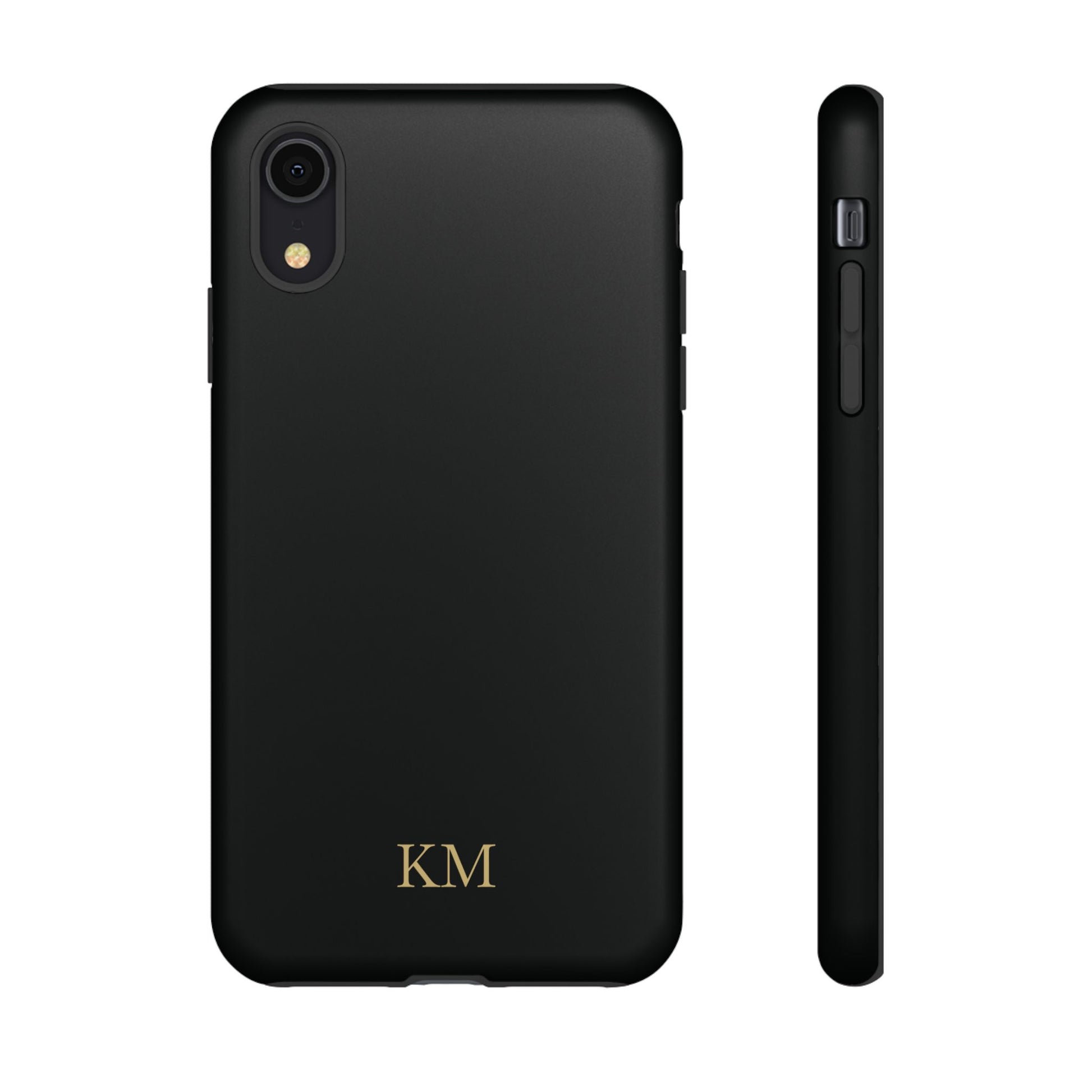 Personalized tough phone case for men, iPhone XR, matte finish