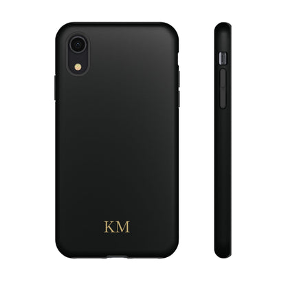 Personalized tough phone case for men, iPhone XR, matte finish