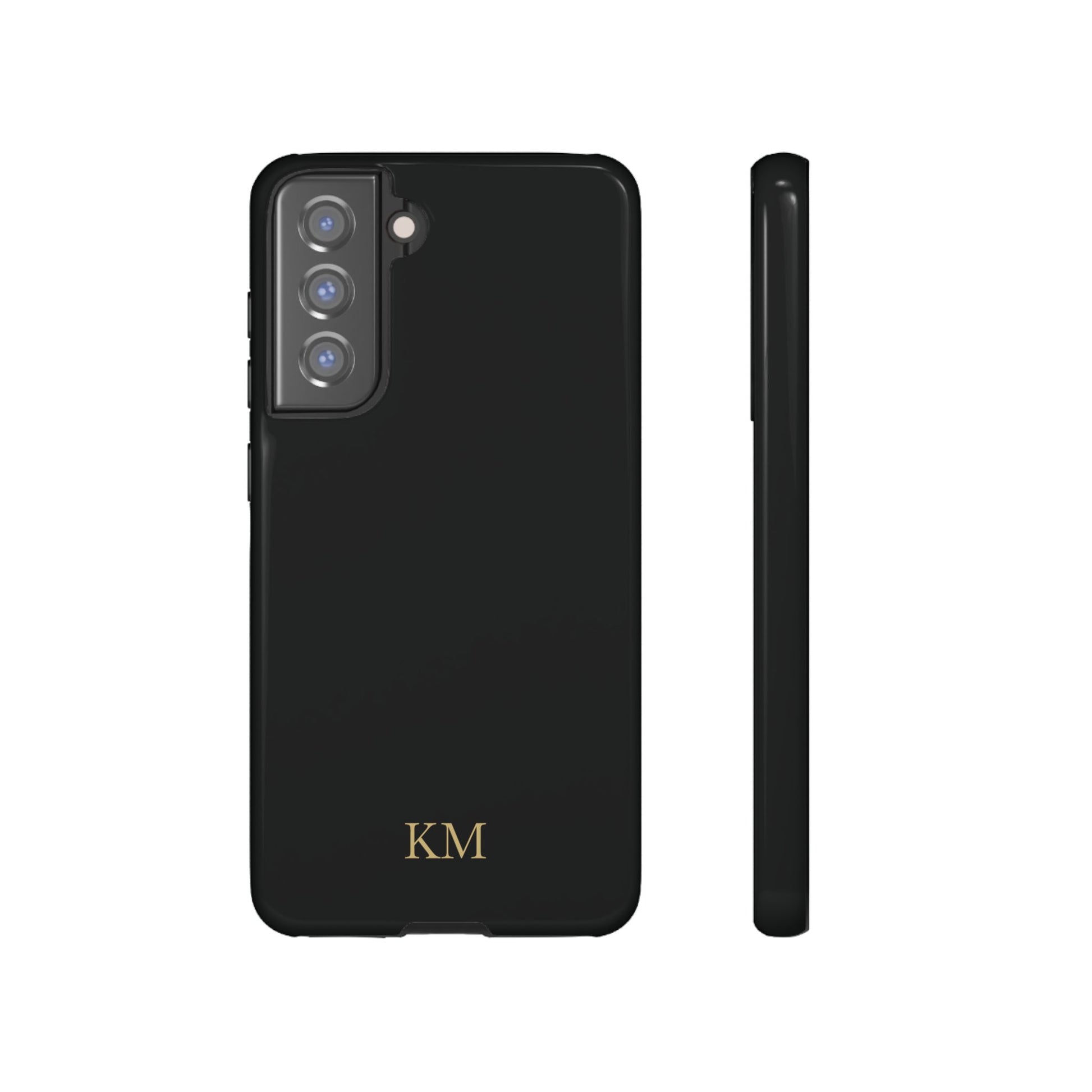 Personalized tough phone case for men, Samsung Galaxy S21 FE, glossy finish