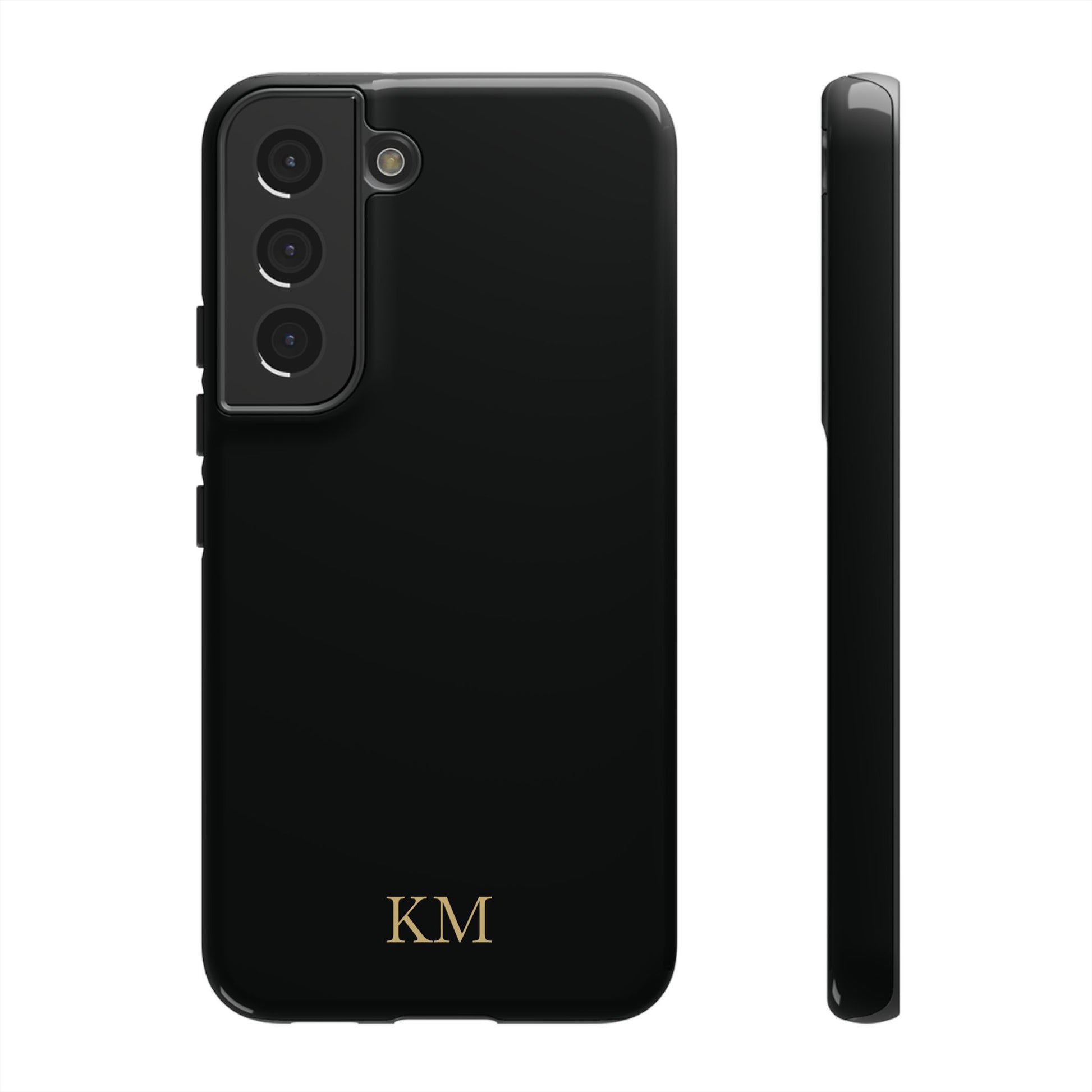 Personalized tough phone case for men, Samsung Galaxy S22, glossy finish