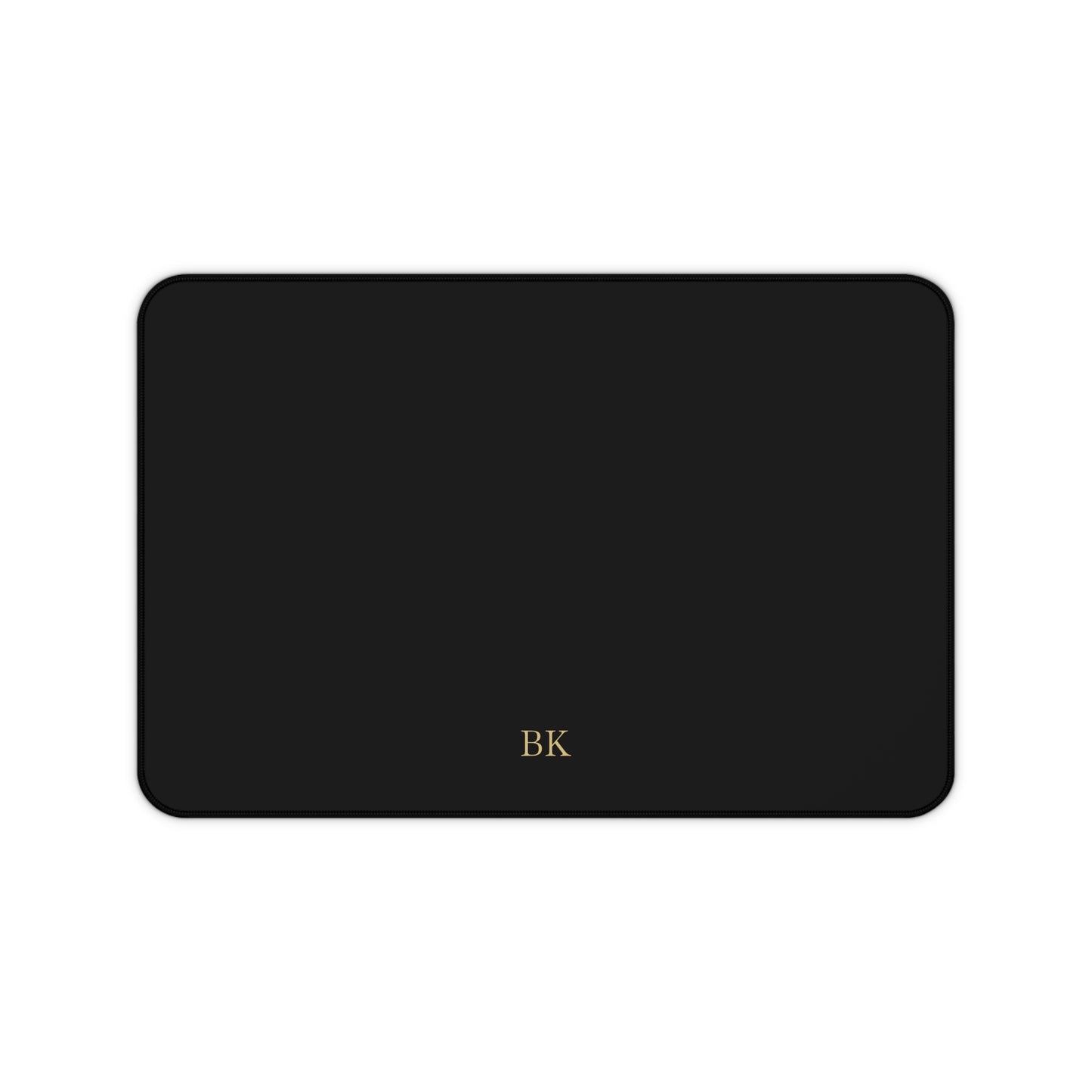 Personalized neoprene desk mat for men, 12 by 18 inches with custom print