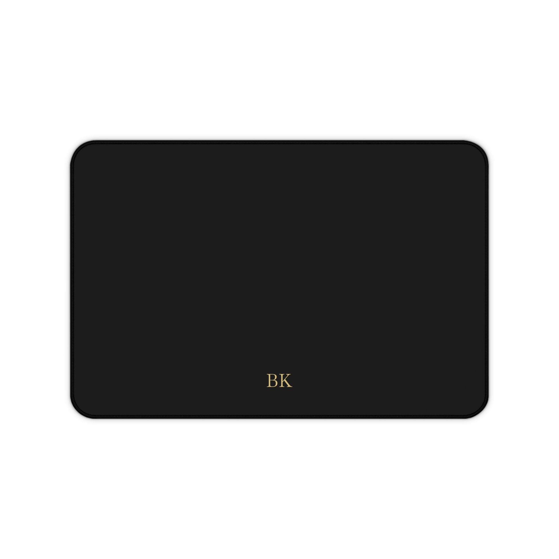 Personalized neoprene desk mat for men, 12 by 18 inches with custom print