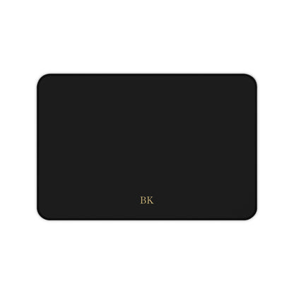 Personalized neoprene desk mat for men, 12 by 18 inches with custom print