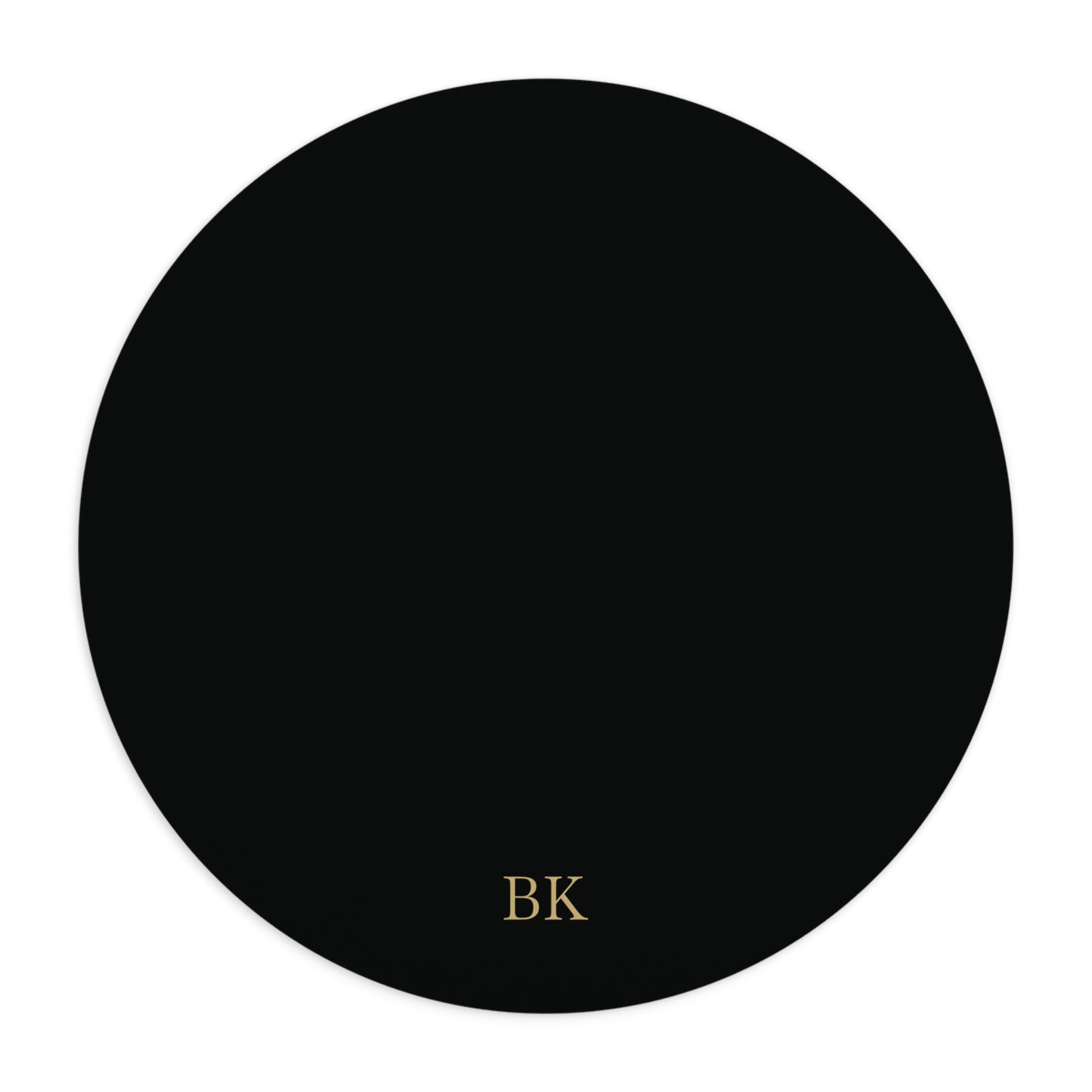 Personalized round mouse pad for men with custom print and non-slip base