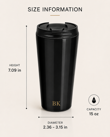 Personalized Stainless Steel Travel Mug for Men